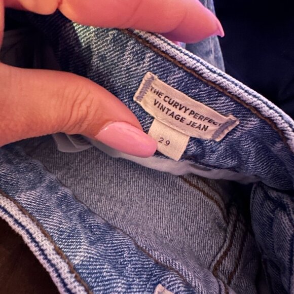 Madewell The Curvy Perfect Vintage Jean Distressed Light Wash size 29 - Picture 12 of 12
